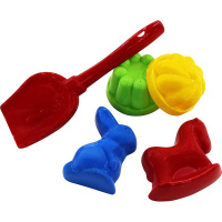 Набор д/песка №329 (лопатка №5, формочки (заяц + лошадка), 2 формочки) 20x13x10см 36070