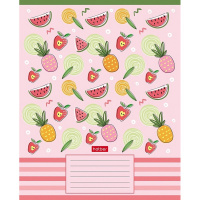 Тетрадь А5 18л линия "Фруктис" на скобе 5 дизайнов 18Т5В2/087055