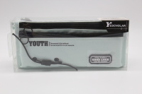 Пенал "Youth" 22х9х7см, прямоугольный, 1 отделение, 2 кармана, текстиль, раскладной, голубой