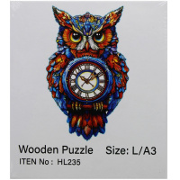 Пазл 16х14см дерево L "Сова" HL235/11339-24