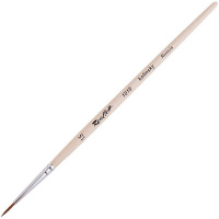 Кисть колонок круглая № 1,5 короткая ручка ЖК1-01,50Б