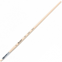 Кисть щетина овальная № 6 длинная ручка пропитанная лаком 1632-6