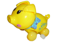 Игрушка заводная "Поросёнок" 7см, пластик Y7257-18