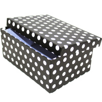 Коробка подарочная "Горох" 19*13*7,5см картон Y9232-19