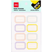 Клейкая закладка бумажная 22х33мм "Macaron" 4 цвета 8шт на листе х 6листов (48шт) ассорти EA60002