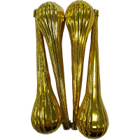 Набор ёлочных украшений 4шт "Сосулька" 17см красный Y429-12/SH52-022-2