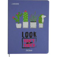 Дневник для 1-11 классов "Cactus" твердая обложка, искусственная кожа 2021131