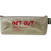 Пенал "Get out" 21х8х4см прямоугольный, 1 отделение, текстиль/пвх, бежевый BB2417