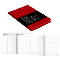 Ежедневник недатированный А6+ "Soft Touch. Бордовый" 272стр. искусственная кожа, ляссе ЕКСТ61913606