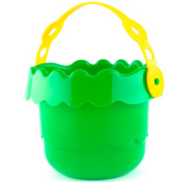 Ведро "Волна" 13х13,5х10см пластик, зеленое 14071