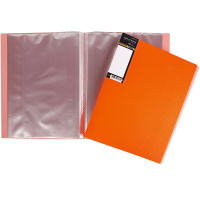 Папка 40 вкладышей "DIAMOND NEON" А4 оранжевая 40AV4_02035/035340
