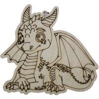 Подвеска "Дракон" 9см фанера 3мм 890015