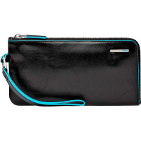 Мультипортмоне "Blue Square" 22,5х11,5х1,5см, 1 отделение, черный, натуральная кожа AC2648B2/N