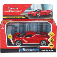 Машина "Ferrari" красная, инерционная, металл 15см (свет, звук, открывающиеся двери) 2301C0043-R