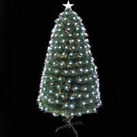 Ель 150см светодиодная, со звездами, 180 ламп, белый свет SK3809