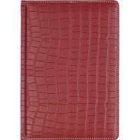 Алфавитная книга А5 "Wild" 128стр, бордовая, искусственная кожа с поролоном, крем.блок 2030100