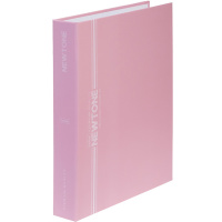 Папка на 2-х кольцах "NEWtone. Soft-touch. Pastel Розовый кварц" A5 30мм твердая обложка ламинация