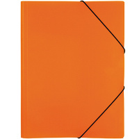 Папка на резинке "DIAMOND NEON" А4 оранжевая Пк4р_02035/035334