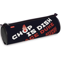 Пенал "Atomic Heart" 21х7х7см, круглый, 1 отделение, текстиль, черный Npt_60128/085324