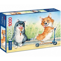 Пазлы 1000 эл. "Premium. Из жизни корги" 68х48см 1000ПЗ2_23726/071040