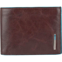 Кошелек "Blue Square" 12,5х9х2см 1 отделение, коричневый, натуральная кожа PU257B2R/MO