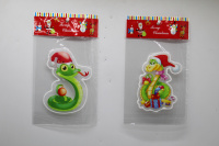 Наклейка витражная "Змея" 10х13/14/15/см ассорти Y9887-24