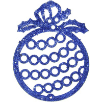 Набор ёлочных украшений 3шт "Шар" 10см 6 цветов пластик Y3763-16