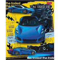 Тетрадь А5 48л клетка "Самый быстрый" на скобе выборочный лак 5 дизайнов 48Т5вмВ1/086207