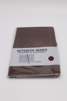 Бизнес-блокнот А5 80л "Notebook Series" клетка, на резинке, 7БЦ, резинка д/ручки, коричневый BJ6103