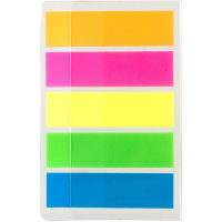 Клейкая закладка пластиковая 12х44мм 5 цветов по 20л (100л) EA10402