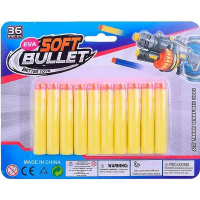 Пули мягкие 7см 10шт с присосками, на блистере XL-161