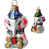 Ёлочное украшение "Слоник" h-9см в подарочной упаковке ФУ-91