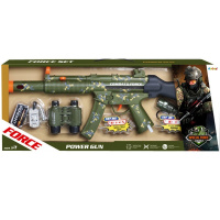 Набор оружия "Военный" 4 предмета 63х24см пластик (свет, звук) 1611181/34240