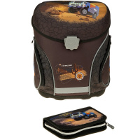 Ранец с наполнением 38х32х23см "J-flex, Dakar" (пенал 27 предметов, мешок для обуви) 21311-51