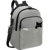 Рюкзак-сумка 29х37,5х15см, 630гр, 2 отделения, 4 кармана, серый RD-546-2/3