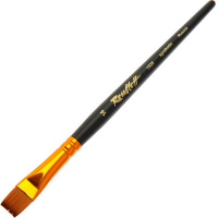 Кисть синтетика под колонок плоская №14 короткая ручка ЖS2-14,05Ж