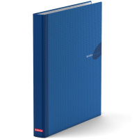 Папка на 4-х кольцах "Work inside" А4 35мм ламинированный картон 1,75мм синяя 19873