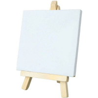 Мольберт - подставка 16х27см с холстом 20х20см, дерево Y10304-24