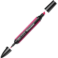 Маркер художественный "Pro" карминовый, двухсторонний PMSCARM