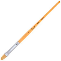 Кисть щетина овальная №4 (10мм) короткая ручка 240331/4