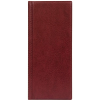 Визитница 96 визиток 12х24х1см пвх, бордовая 2350-103 Визитница 96 визиток 12х24х1см пвх, бордовая 2350-103