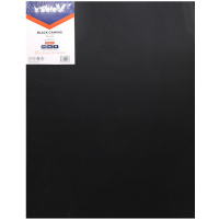 Холст на подрамнике 40х50см 280г/м2, 100% хлопок, среднее зерно, черный VS195617