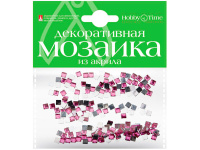 Мозаика декор. 4*4мм 200шт фуксия акрил 2-335/14