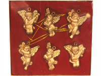 Набор ёлочных украшений 6шт "Ангел" золото/серебо Y1581-14/SH27-0626