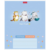 Тетрадь А5 18л клетка "Приключения кота Пирожка" на скобе 5 дизайнов 18Т5В1/087263