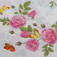 Набор салфеток для декупажа 33х33мм 20шт Цветы Y6784-18