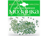 Мозаика декор. 4*4мм 200шт зеленый керамика 2-333/04