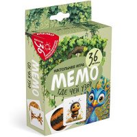 Игра настольная "Мемо для детей. Где Чей Узор" (36 карточек) 091147