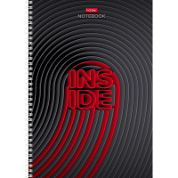 Тетрадь А4 96л клетка "INSIDE" на спирали выборочный лак 4 дизайна 083015