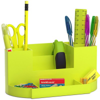 Набор настольный "Victoria. Neon Solid" 28,5х12,5х22см 13 предметов, пластик, желтый 53266